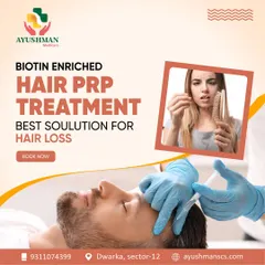 Discover the power of your body's own healing with our Biotin enriched Hair PRP treatment. This non-surgical procedure is an effective solution for hair loss, stimulating natural hair growth from the follicle.