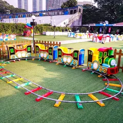 All aboard the party express! Our colorful mini-train ride takes children on a fun journey around the party grounds, perfect for outdoor venues and younger kids.