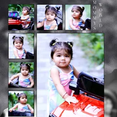 This photo collage shows a variety of moments from Vaanya's outdoor shoot. It demonstrates how I deliver a series of images with different expressions and angles, which can be used to create a beautiful album page layout.