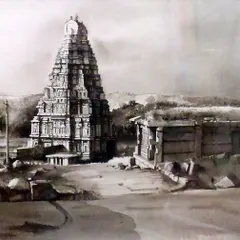 A stunning watercolor of Hampi by Balu Sadalge, this piece showcases the timeless appeal of traditional techniques applied to iconic Indian heritage. My gallery celebrates a wide spectrum of artistic skills, from classical mastery to modern experimentation.