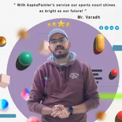 Mr. Varadh trusted us with their sports court, and we delivered a finish that shines as bright as their future. We specialize in painting for all types of commercial and community spaces.