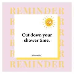 During the summer, we tend to shower more often. I remind my patients to keep showers short and use lukewarm water, as over-showering can strip the skin of its natural oils and damage the skin barrier.