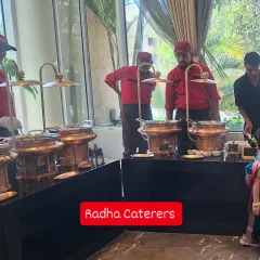 Our elegant buffet setup for a Maharashtrian Janyu, or thread ceremony. The menu for this event included traditional favourites like Ukdiche Modak to honour the cultural significance of the day.