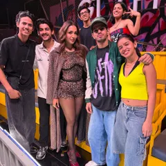 Posing with the incredible judge Malaika Arora and my fellow dancers. Being on the Hip Hop India stage was a magical experience filled with learning and growth.