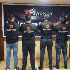 The back of our team's shirts says it all. We stand united as Syrotech, ready to support our partners.