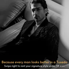 There's a reason a tuxedo is timeless. It commands attention without saying a word. Whether it's for a black-tie wedding or a chic cocktail night, we have a collection of sharp tuxedos ready for your moment in the spotlight, starting under ₹5K.