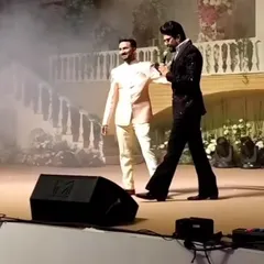 A candid moment on stage with Manish Paul. Performing at such a high-profile event was a next-level experience that I will always cherish.