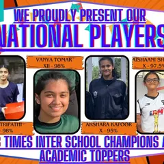 We are incredibly proud of our national players who are not just champions on the court but also toppers in their academics. We build disciplined athletes who excel in every part of life.