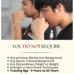 You do not need any prior martial arts or sports background to join. We believe in starting with an 'empty glass' so we can fill it with practical, life-saving knowledge. Commitment is the only prerequisite.