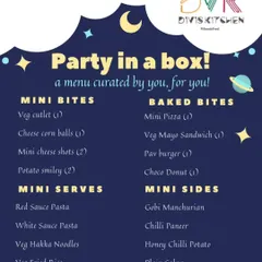 Another version of my party box menu, designed to make your celebration planning easy. You can mix and match mini bites, baked items, and even sides like gobi manchurian.