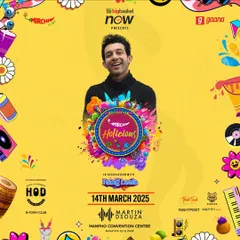 The official artwork for the Mirchi Holicious event, another huge Holi party I was a part of.