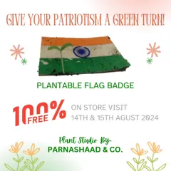To celebrate Independence Day, I created these special plantable flag badges. Made from biodegradable, seed-embedded paper, they allow you to show your patriotism and then plant the flag to grow a new life, turning a symbol into a sustainable action.