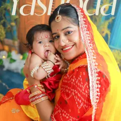 The timeless bond of Yashoda and her little Krishna. I love including mothers in these festive themes to create portraits that are rich with cultural love and storytelling.