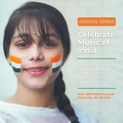 We celebrate the music of India with special offers on our courses. Learn Hindustani vocals, Rabindra Sangeet, tabla, and more with our expert instructors.