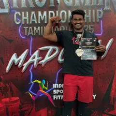 This is the result of relentless hard work and the blessings of Hanuman Ji. Winning the Strongman of India title is an honor, and it's the same champion mindset and dedication I bring to every single one of my clients.
