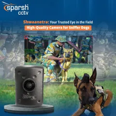 Shwaanetra is your trusted eye in the field. This high-quality camera for sniffer dogs empowers your loyal companion with a vision that safeguards every mission, forging an unbreakable bond of trust and protection.