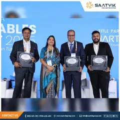 Our leadership team being recognized at the Mercom India Renewables Summit. This highlights our collective effort in driving India's energy transition.