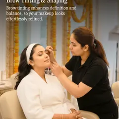 Perfectly defined brows frame the face and make your entire makeup look more refined. Our brow tinting and shaping service is an essential step in our pre-wedding beauty checklist for a polished and balanced look.