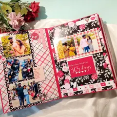 Inside the 25th anniversary scrapbook, each page is a chapter of their life together. This layout features multiple photos from different moments, celebrating 365 days of love, year after year.