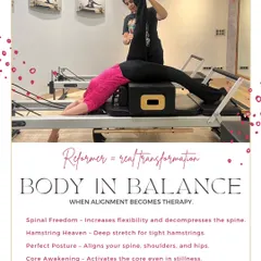 The reformer is where real transformation happens. This is body therapy in motion, helping you increase flexibility, align your posture, and release tension.