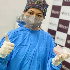 I also offer advanced treatments for skin conditions like Vitiligo. This image shows a petri dish used in a procedure that, combined with medication, helps restore color to white patches and brings back skin confidence.