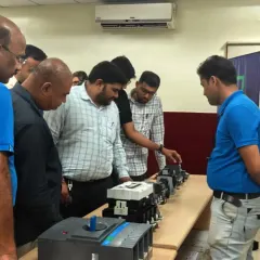 Our team demonstrating our range of low voltage switchgear and meters to retail partners at MCCIA, Pune. These hands-on sessions are crucial for helping our partners understand the value our products bring to their customers.