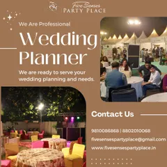 We are professional wedding planners who can manage events of any scale. This collage shows our experience with larger outdoor gatherings, featuring tented seating arrangements and a fully equipped DJ and lighting rig for evening entertainment.
