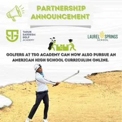 Partnership Announcement: We are proud to collaborate with Laurel Springs School, offering our students from grades 6-12 the option to pursue an American high school curriculum online, furthering their dreams of a golf scholarship.