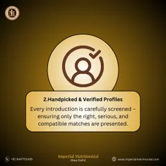 We provide handpicked and verified profiles, ensuring every introduction is carefully screened. This commitment guarantees that only serious, compatible, and authentic matches are presented to you.
