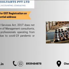 To further clarify, the Central Goods and Services Tax Act does not restrict management consultants, architects, or other professionals from obtaining GST registration for their residential premises. This is a key consideration for many modern small businesses.