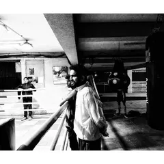 Coach Anuj Kumar Singh watching over a sparring session. His sharp eye catches every detail, ensuring our boxers are technically sound and strategically prepared.
