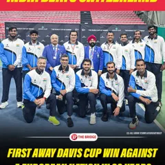 This graphic from The Bridge says it all. Being part of the support staff for the first away Davis Cup win against a European nation in 32 years is a career highlight. It's a testament to the team's hard work and preparation.