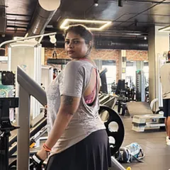 This is a shot from a lower body focused routine. My gym workout routines for beginners and experienced clients are designed to be comprehensive and target all major muscle groups.