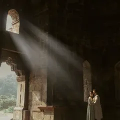 Using light to paint a story. In the quiet corners of a historic Delhi monument, I found these divine sunbeams that perfectly framed Akshay and Bani, turning their pre-wedding portrait into a timeless piece of art.