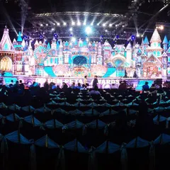 This is the grand, fantasy castle-themed stage I created for the Golden Petal Awards on Colors TV. The intricate design and lighting transformed the venue into a fairytale world, demonstrating the level of detail I bring to high-profile television events and award shows.