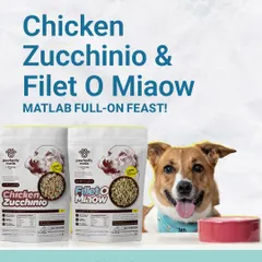 It's a full-on feast! With delicious options like Chicken Zucchinio and Filet O Miaow, Sheru is spoiled for choice. Don't make them wait!