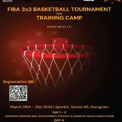 We provide a platform for you to test your skills against the best. This poster announces a FIBA 3x3 endorsed tournament and training camp held right here at our academy, showing our commitment to competitive basketball.