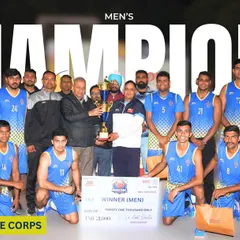 The men's champions, 629 Army Service Corps, a powerhouse team. Our open tournaments attract top-tier teams, ensuring a high level of competition.
