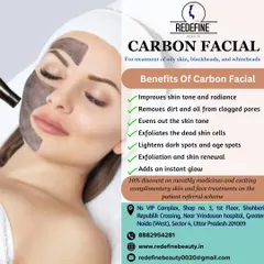 A Carbon Facial is particularly effective for treating oily skin, blackheads, and whiteheads. It exfoliates dead skin cells and lightens dark spots, giving you an instant glow.
