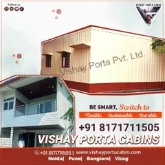 Our capabilities extend to multi-story prefabricated homes. This image shows a two-level structure, demonstrating how we can create larger, more complex residential buildings using our modular construction techniques.