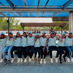 Our junior team waiting at the train station, excited for the start of our Punjab tour. These tours are a great learning experience.