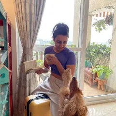 A quiet morning at home with a book, some coffee, and my best furry friend. These slow moments are just as important as the time I spend on my mat. It is all part of living a mindful life.