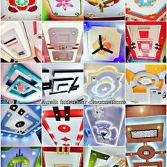 Looking for color and creativity? This collage shows some of my most vibrant and playful false ceiling designs, perfect for adding a 'wow' factor.