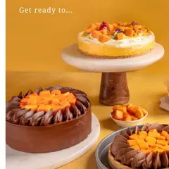 Get ready to indulge in our mango menu, featuring our Mango Passionfruit Cheesecake, Mango Ganache Cake, and Mango Chocolate Tart.