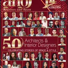 It is a true honor to be featured on the cover of Interiors & Decor's 14th Anniversary issue, alongside 50 leading architects and designers. This recognition inspires me to continue pushing the boundaries of design.