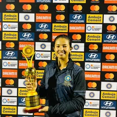 Champions! Congratulations to Soumya Verma, part of the winning U-19 India Challengers team. She will now represent India 'B' in the upcoming quadrangular series, a huge moment for her and for KYCA.