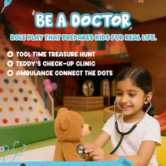 Welcome to Teddy's Check-up Clinic! Our mini-doctors learn the basics of care by treating their fluffy patients for everything from a cough to a fever. It's a fun, gentle introduction to the world of medicine.