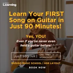 Yes, you can! We created this 90-minute beginner guitar workshop to prove that anyone can learn to play a song. This is the perfect, low-pressure start to your musical journey.