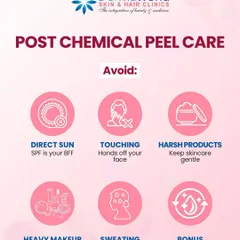 After a chemical peel, your skin is in a delicate recovery phase. It is crucial to follow post-peel care instructions, which include avoiding direct sun, harsh products, and heavy makeup to allow your skin to heal and reveal its best glow.