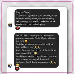 A wonderful message from a workshop attendee who found my session on collaboration and technology insightful. I believe in mentoring and lifting others up in our industry.